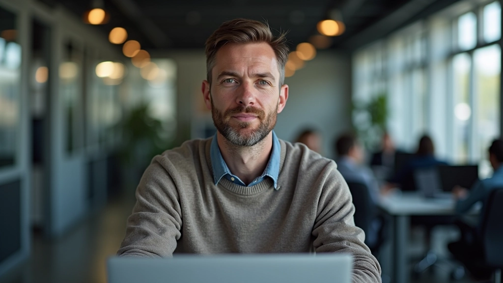 Twee personen op videocall, beiden concentrerend op scherm, vertrouwen uitstralend, professionele omgeving